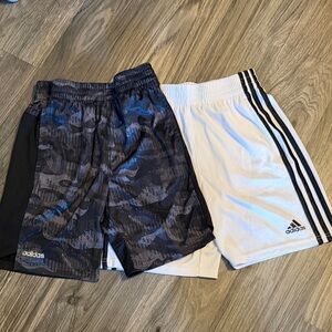 Adidas Kids' Camo Black and White Shorts